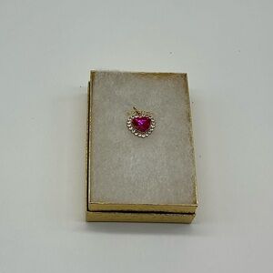 *NEW* Elegant Pink Heart Pendant Necklace